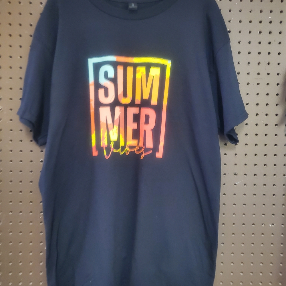 Colorful Summer Vibes Print Tshirt